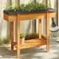 vidaXL Jardinera arriate madera maciza de acacia 90x30x75 cm vidaXL Jardinera arriate madera maciza de acacia 90x30x75 cm