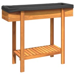 vidaXL Jardinera arriate madera maciza de acacia 90x30x75 cm