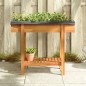 vidaXL Jardinera arriate madera maciza de acacia 90x30x75 cm vidaXL Jardinera arriate madera maciza de acacia 90x30x75 cm