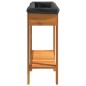 vidaXL Jardinera arriate madera maciza de acacia 90x30x75 cm vidaXL Jardinera arriate madera maciza de acacia 90x30x75 cm