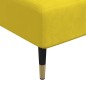 vidaXL Sofá cama en forma de L terciopelo amarillo 279x140x70 cm vidaXL Sofá cama en forma de L terciopelo amarillo 279x140x70 cm