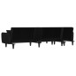 vidaXL Sofá cama en forma de L tela negro 275x140x70 cm vidaXL Sofá cama en forma de L tela negro 275x140x70 cm