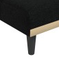 vidaXL Sofá cama en forma de L tela negro 275x140x70 cm vidaXL Sofá cama en forma de L tela negro 275x140x70 cm