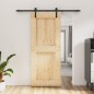 vidaXL Puerta corredera con herrajes madera maciza de pino 85x210 cm vidaXL Puerta corredera con herrajes madera maciza de pino 85x210 cm