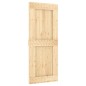 vidaXL Puerta corredera con herrajes madera maciza de pino 85x210 cm vidaXL Puerta corredera con herrajes madera maciza de pino 85x210 cm