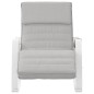 vidaXL Silla mecedora de tela gris claro vidaXL Silla mecedora de tela gris claro