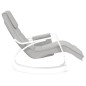 vidaXL Silla mecedora de tela gris claro vidaXL Silla mecedora de tela gris claro