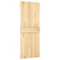vidaXL Puerta corredera con herrajes madera maciza de pino 80x210 cm