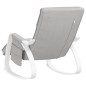 vidaXL Silla mecedora de tela gris claro vidaXL Silla mecedora de tela gris claro