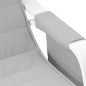 vidaXL Silla mecedora de tela gris claro vidaXL Silla mecedora de tela gris claro