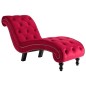 vidaXL Diván de terciopelo rojo vidaXL Diván de terciopelo rojo