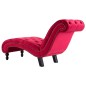 vidaXL Diván de terciopelo rojo vidaXL Diván de terciopelo rojo