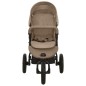 vidaXL Cochecito de bebé de acero gris taupe vidaXL Cochecito de bebé de acero gris taupe