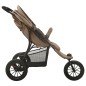 vidaXL Cochecito de bebé de acero gris taupe vidaXL Cochecito de bebé de acero gris taupe