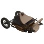 vidaXL Cochecito de bebé de acero gris taupe vidaXL Cochecito de bebé de acero gris taupe