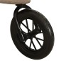 vidaXL Cochecito de bebé de acero gris taupe vidaXL Cochecito de bebé de acero gris taupe