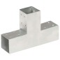 vidaXL Conectores de postes en forma de T metal galvanizados 71x71 mm vidaXL Conectores de postes en forma de T metal galvanizados 71x71 mm