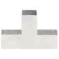 vidaXL Conectores de postes en forma de T metal galvanizados 71x71 mm vidaXL Conectores de postes en forma de T metal galvanizados 71x71 mm