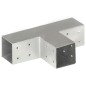 vidaXL Conectores de postes en forma de T metal galvanizados 71x71 mm vidaXL Conectores de postes en forma de T metal galvanizados 71x71 mm