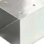 vidaXL Conectores de postes en forma de T metal galvanizados 71x71 mm vidaXL Conectores de postes en forma de T metal galvanizados 71x71 mm