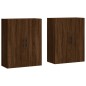 vidaXL Armarios de pared 2 unidades marrón roble 69,5x34x90 cm vidaXL Armarios de pared 2 unidades marrón roble 69,5x34x90 cm