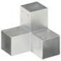 vidaXL Conectores de postes en Y 4 uds metal galvanizado 91x91 mm vidaXL Conectores de postes en Y 4 uds metal galvanizado 91x91 mm