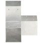 vidaXL Conectores de postes en Y 4 uds metal galvanizado 91x91 mm vidaXL Conectores de postes en Y 4 uds metal galvanizado 91x91 mm