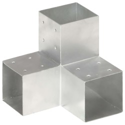 vidaXL Conector de postes en forma de Y metal galvanizado 101x101 mm