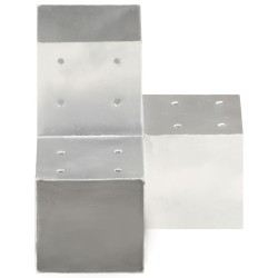 vidaXL Conector de postes en forma de Y metal galvanizado 101x101 mm