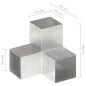 vidaXL Conector de postes en forma de Y metal galvanizado 101x101 mm vidaXL Conector de postes en forma de Y metal galvanizado 101x101 mm
