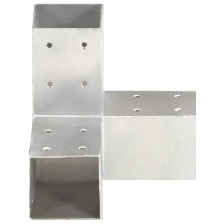 vidaXL Conectores de postes en forma de Y metal galvanizado 71x71 mm