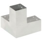 vidaXL Conectores de postes en forma de Y metal galvanizado 71x71 mm vidaXL Conectores de postes en forma de Y metal galvanizado 71x71 mm