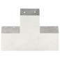 vidaXL Conector de postes en forma de X metal galvanizado 101x101 mm