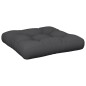 vidaXL Cojín para sofá de palets tela negro 58x58x10 cm vidaXL Cojín para sofá de palets tela negro 58x58x10 cm