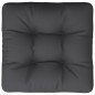 vidaXL Cojín para sofá de palets tela negro 58x58x10 cm vidaXL Cojín para sofá de palets tela negro 58x58x10 cm