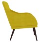 vidaXL Sillón de terciopelo amarillo 63x76x80 cm vidaXL Sillón de terciopelo amarillo 63x76x80 cm
