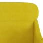 vidaXL Sillón de terciopelo amarillo 63x76x80 cm vidaXL Sillón de terciopelo amarillo 63x76x80 cm