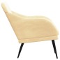 vidaXL Sillón de terciopelo color crema 63x76x80 cm vidaXL Sillón de terciopelo color crema 63x76x80 cm