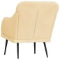vidaXL Sillón de terciopelo color crema 63x76x80 cm vidaXL Sillón de terciopelo color crema 63x76x80 cm