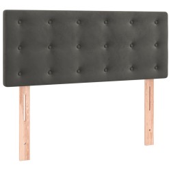 vidaXL Cabecero de terciopelo gris oscuro 100x5x78/88 cm