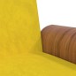 vidaXL Sofá cama con portavasos terciopelo amarillo vidaXL Sofá cama con portavasos terciopelo amarillo