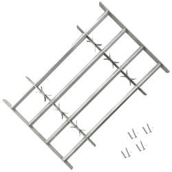 vidaXL Rejas de seguridad de ventana ajustables 2 uds 1000-1500 mm