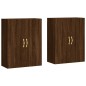 vidaXL Armarios de pared 2 unidades marrón roble 69,5x34x90 cm vidaXL Armarios de pared 2 unidades marrón roble 69,5x34x90 cm