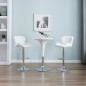 vidaXL Taburetes de cocina 2 unidades cuero sintético blanco vidaXL Taburetes de cocina 2 unidades cuero sintético blanco