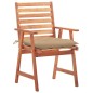vidaXL Sillas comedor de jardín 3 uds madera maciza acacia y cojines vidaXL Sillas comedor de jardín 3 uds madera maciza acacia y cojines