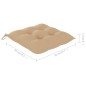 vidaXL Sillas comedor de jardín 3 uds madera maciza acacia y cojines vidaXL Sillas comedor de jardín 3 uds madera maciza acacia y cojines