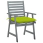 vidaXL Sillas comedor de jardín 3 uds madera maciza acacia y cojines vidaXL Sillas comedor de jardín 3 uds madera maciza acacia y cojines