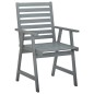 vidaXL Sillas comedor de jardín 3 uds madera maciza acacia y cojines vidaXL Sillas comedor de jardín 3 uds madera maciza acacia y cojines