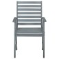 vidaXL Sillas comedor de jardín 3 uds madera maciza acacia y cojines vidaXL Sillas comedor de jardín 3 uds madera maciza acacia y cojines