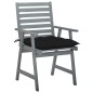 vidaXL Sillas de comedor jardín 2 uds madera maciza acacia con cojines vidaXL Sillas de comedor jardín 2 uds madera maciza acacia con cojines